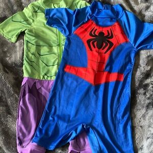 Disney Marvel Rash Guard Bathing Suits